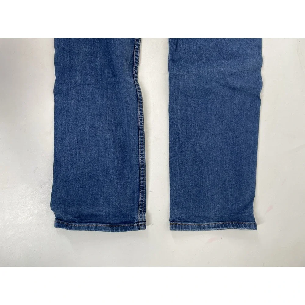 Levi Strauss 505 Patch Stretch Jeans Mens Size 35x30 Blue‎